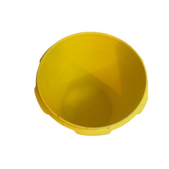 Tupperware Nesting Canister Yellow 809-6 Starburst Lid 810-25 6.5"h - Picture 3 of 6